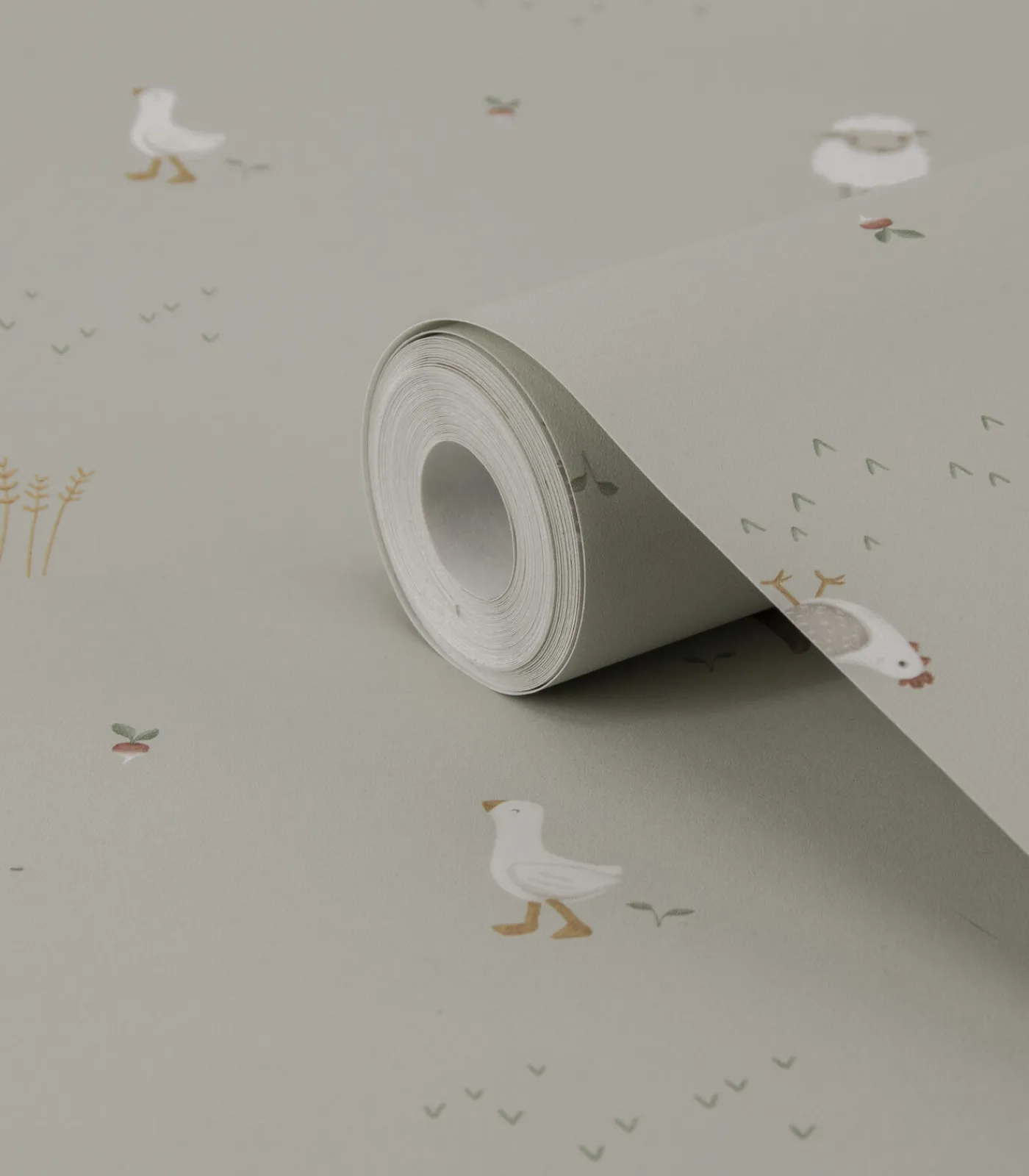 Best Vliesbehang Little Farm Groen Wanddecoratie