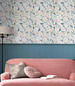 Laura Ashley Vliesbehang Litton Dusky Seaspray