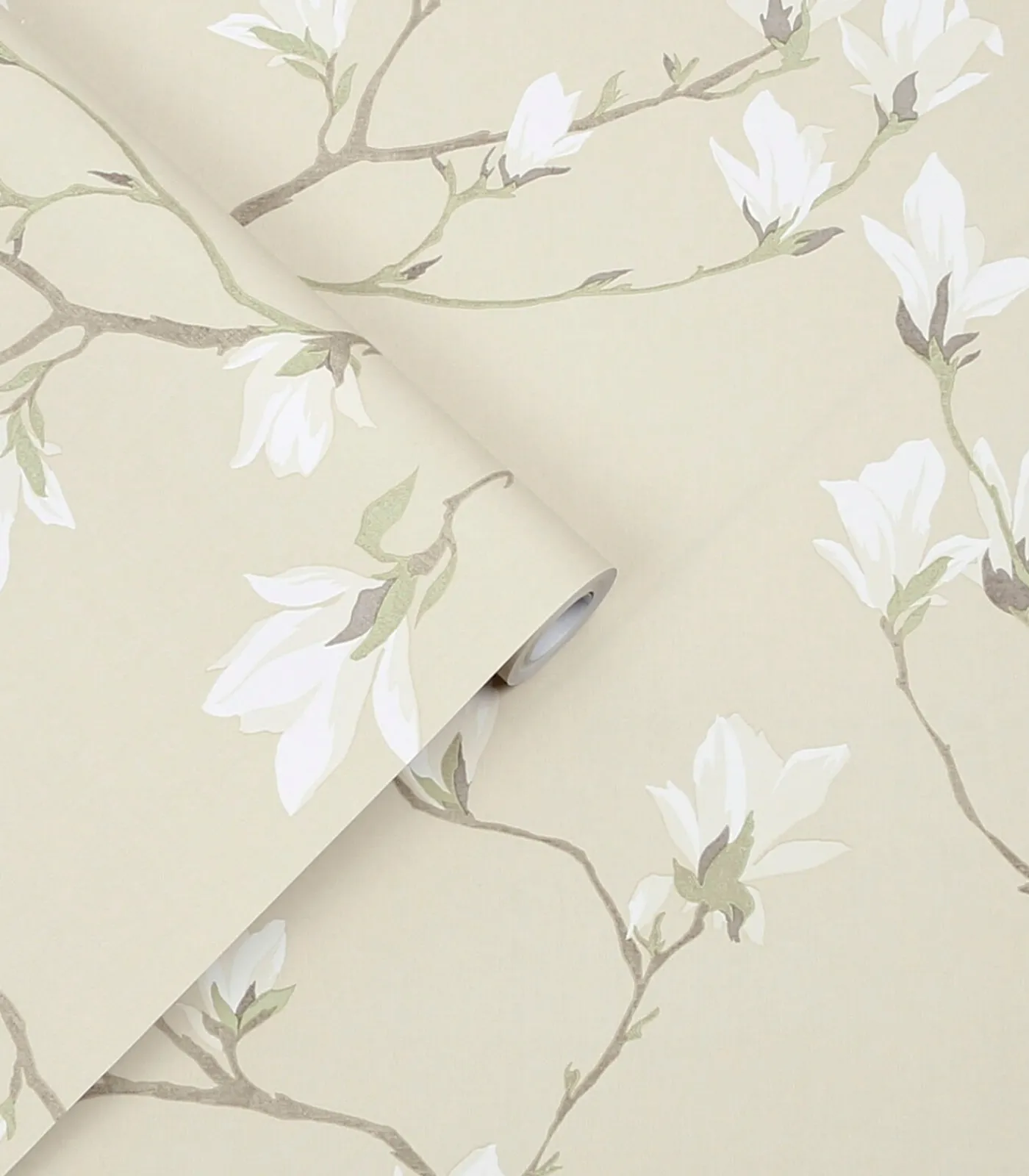 Best Vliesbehang Magnolia Grove Natural | Wanddecoratie