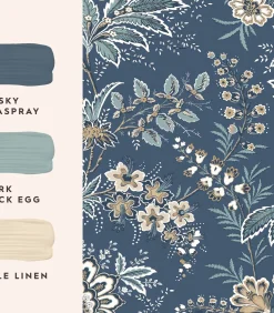 Laura Ashley Vliesbehang Marlbrook Dusky Seaspray