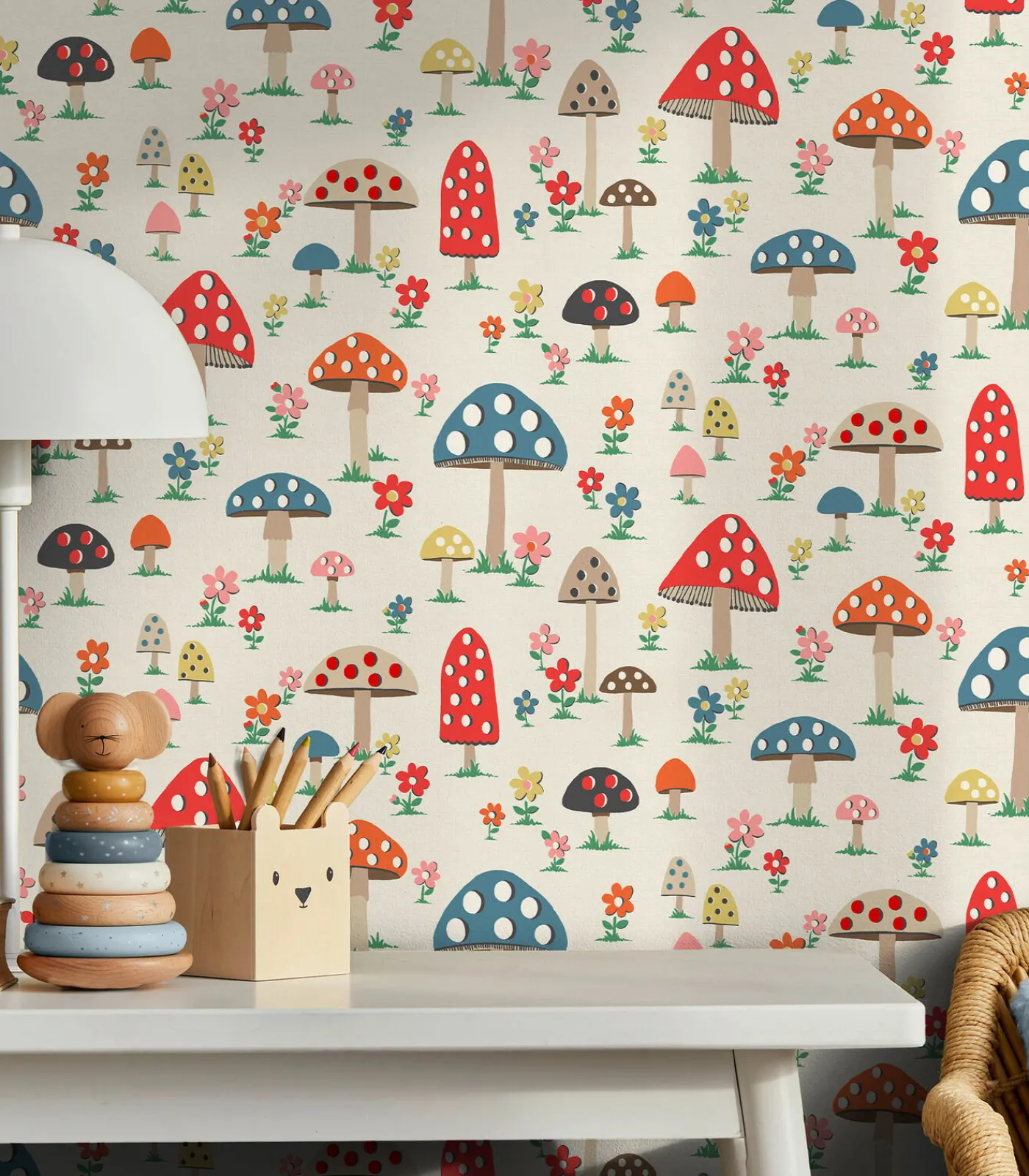 Graham & Brown Vliesbehang Mushrooms Multi