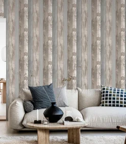 Vliesbehang Natural Wood Wanddecoratie