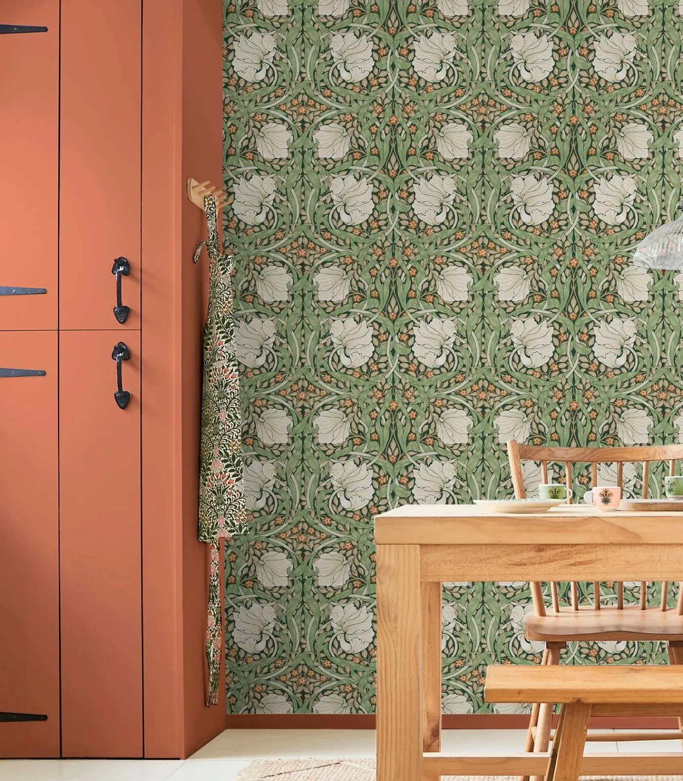 New Vliesbehang Pimpernel Green Wanddecoratie