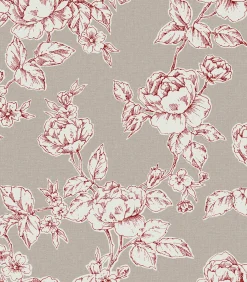 Laura Ashley Vliesbehang Pollington Roses Donkergrijs