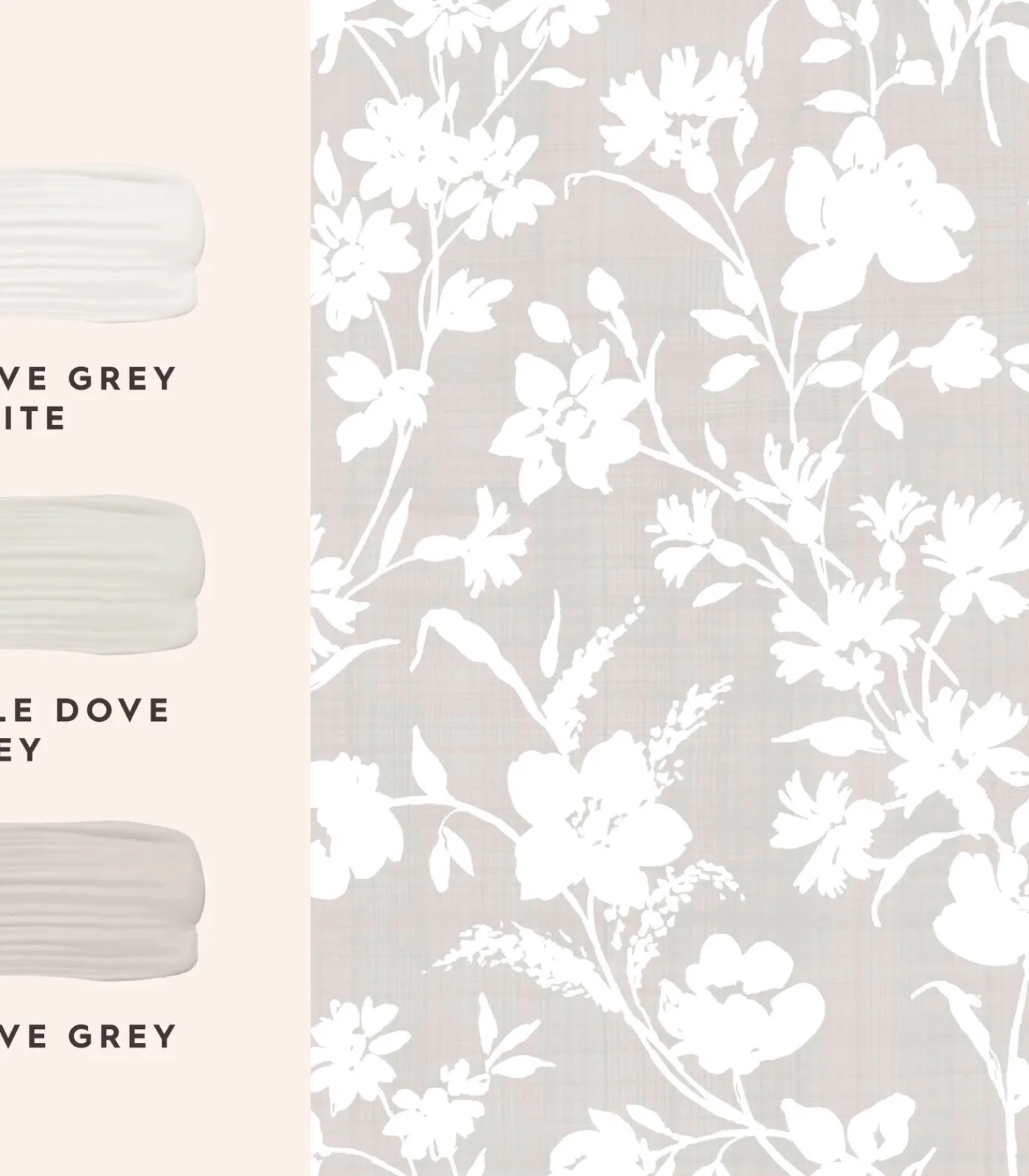 Vliesbehang RYE DOVE GREY Wanddecoratie