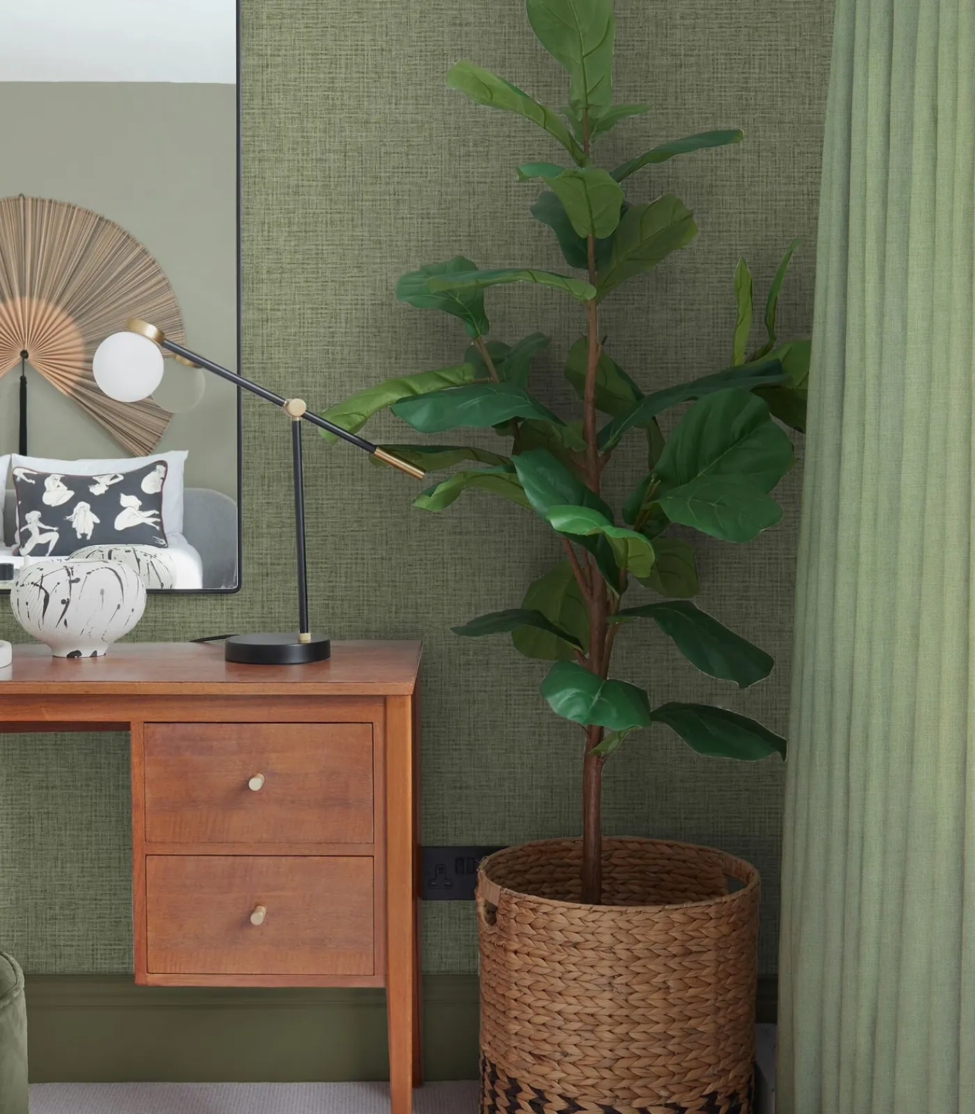 Outlet Vliesbehang Sanctuary Sage Wanddecoratie