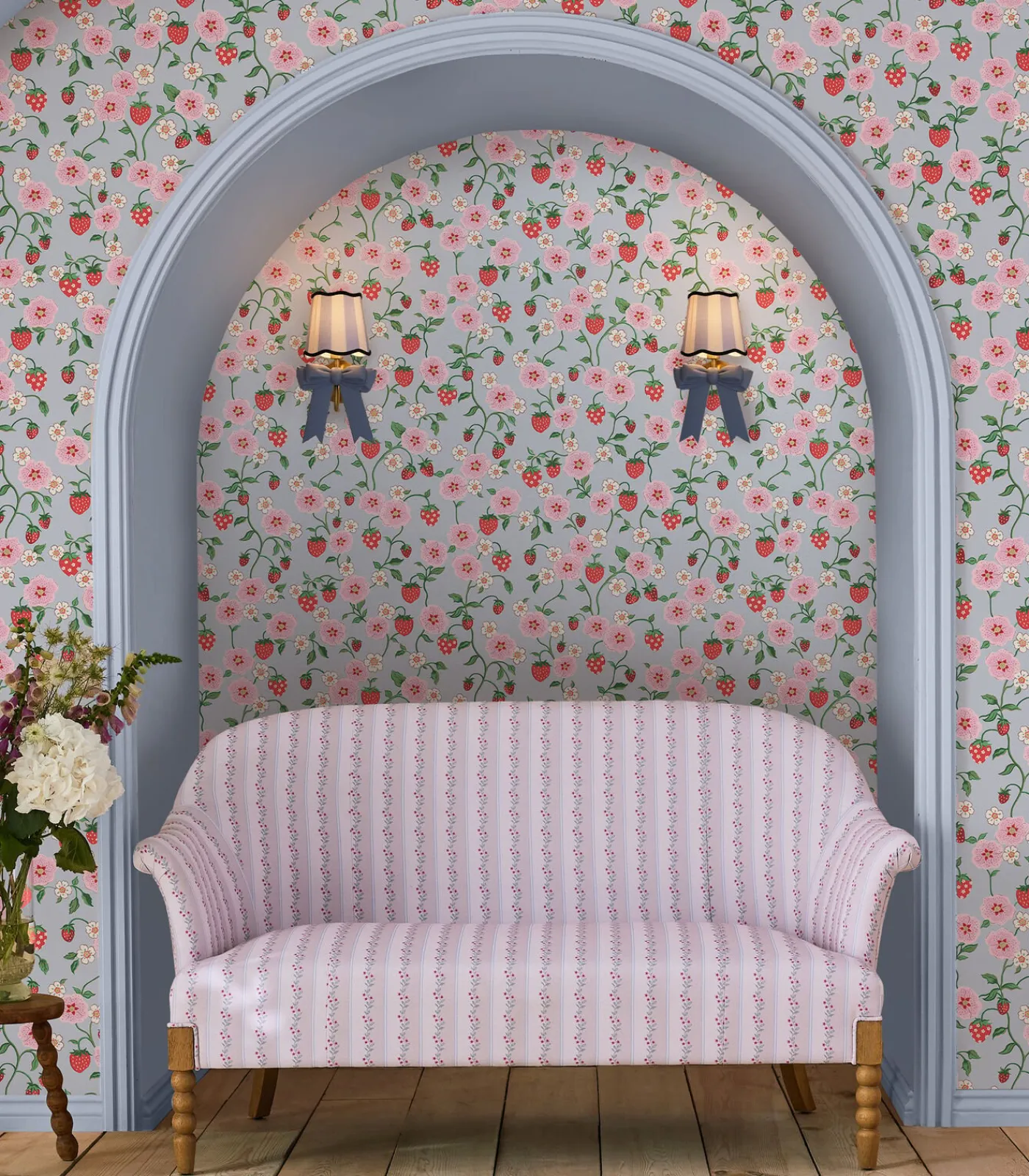 Vliesbehang Strawberry Summer Wanddecoratie