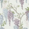 New Vliesbehang Wisteria Garden Pale Iris | Wanddecoratie