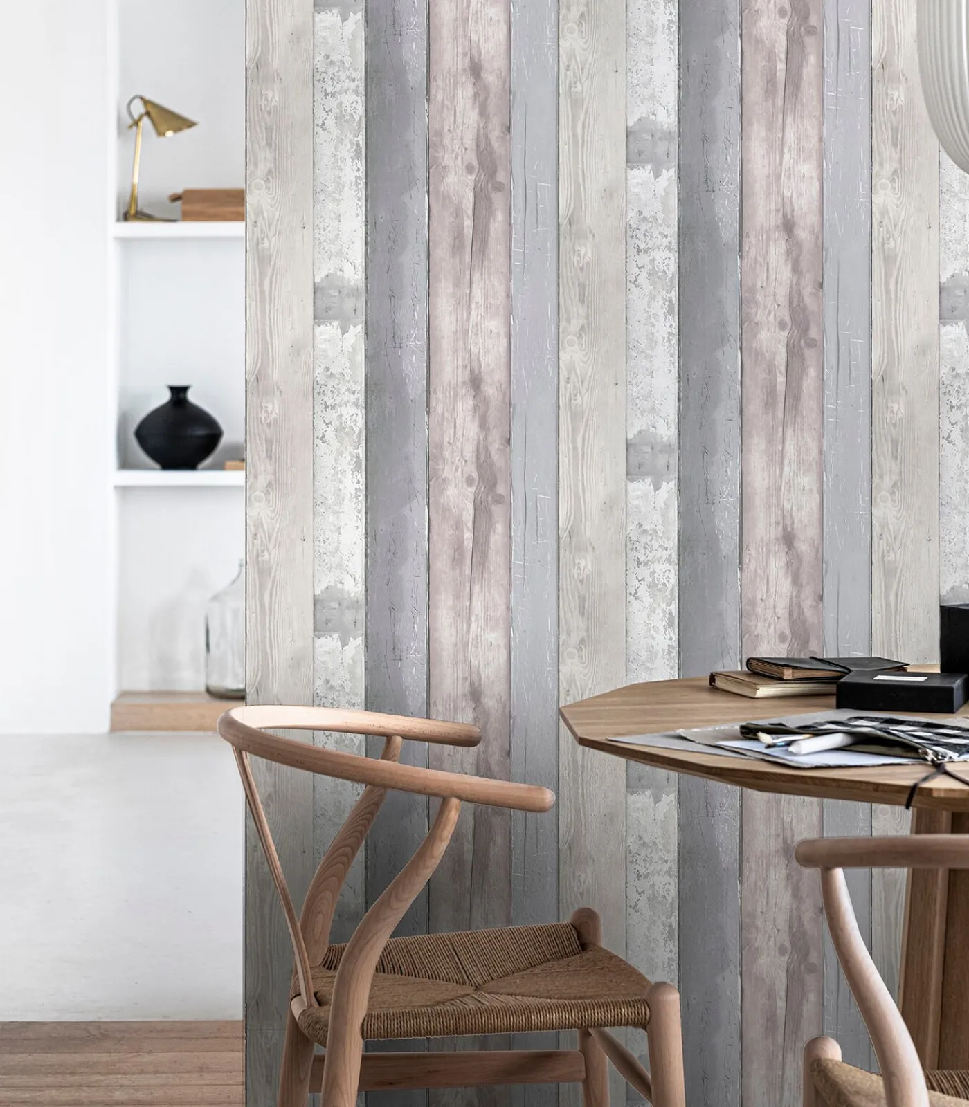 Sale Vliesbehang Woodland Grijs Wanddecoratie