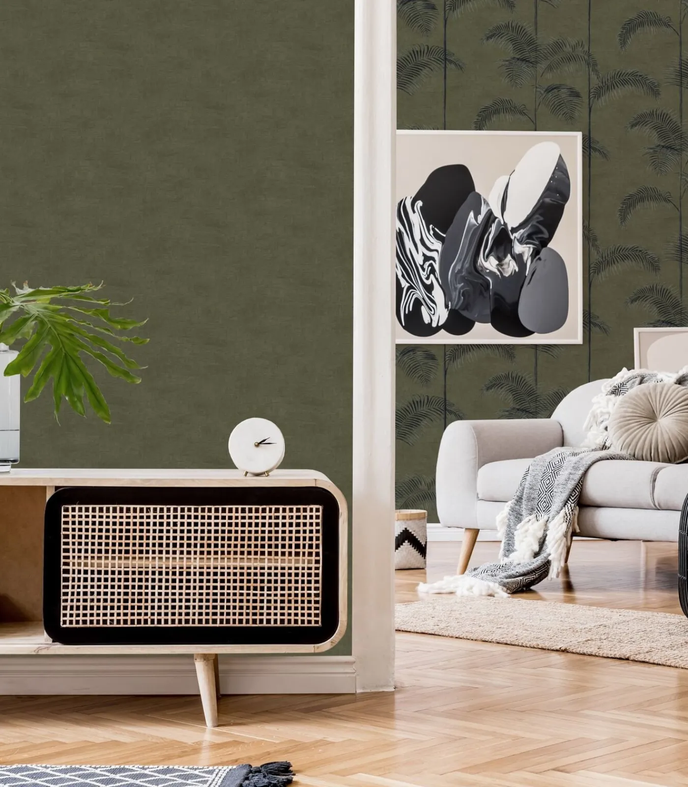 JOOP! Vliestapete Palme deluxe Grn