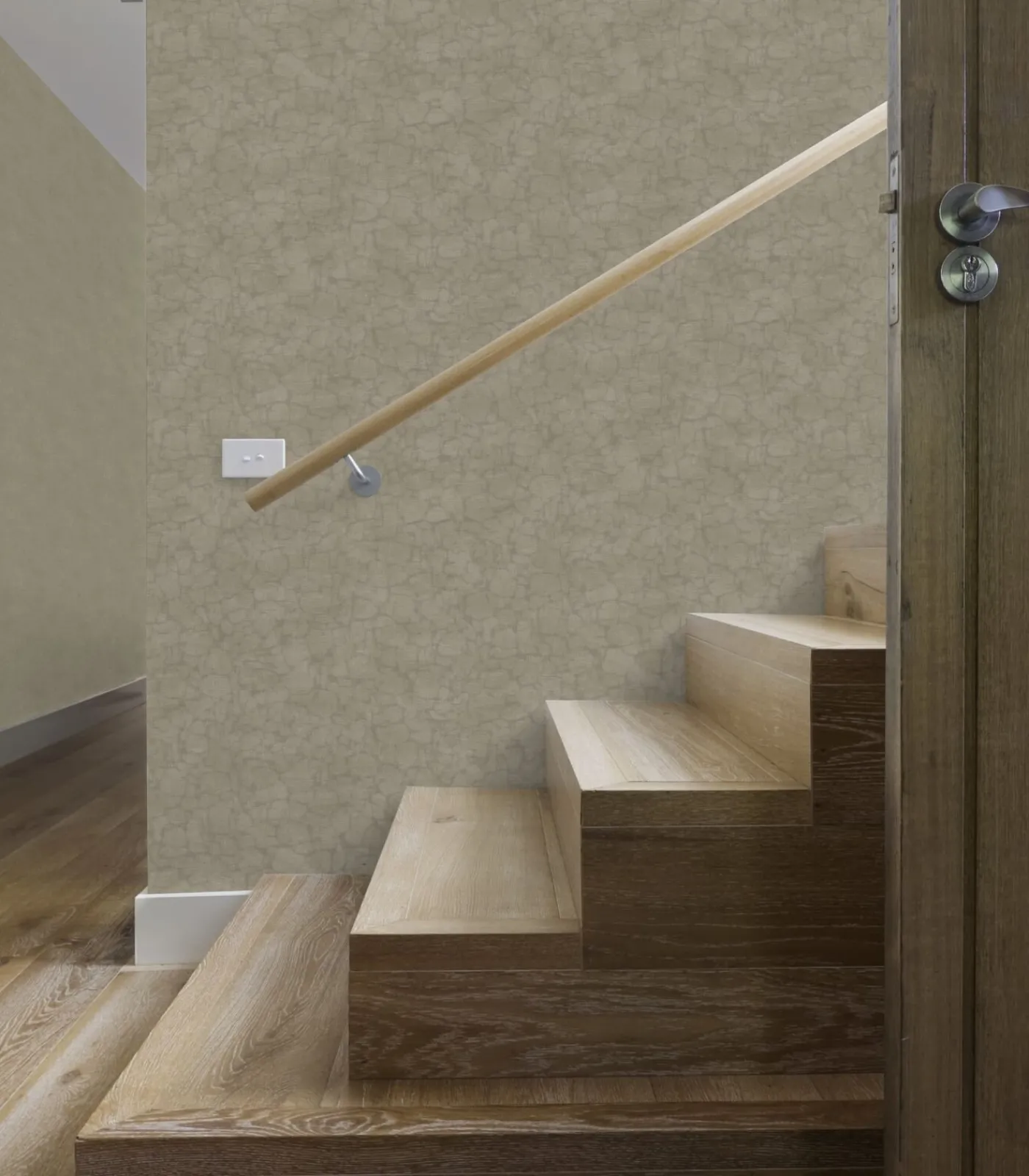 Online Vliestapete Uni Braun Wanddecoratie