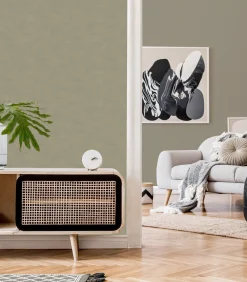 Online Vliestapete Uni Braun Wanddecoratie