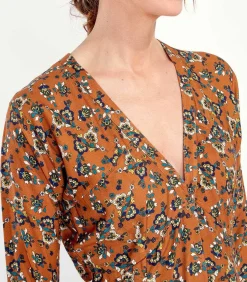 Online Vloeiende uitlopende jurk bedrukt MIRZAPUR DAMES Jurken