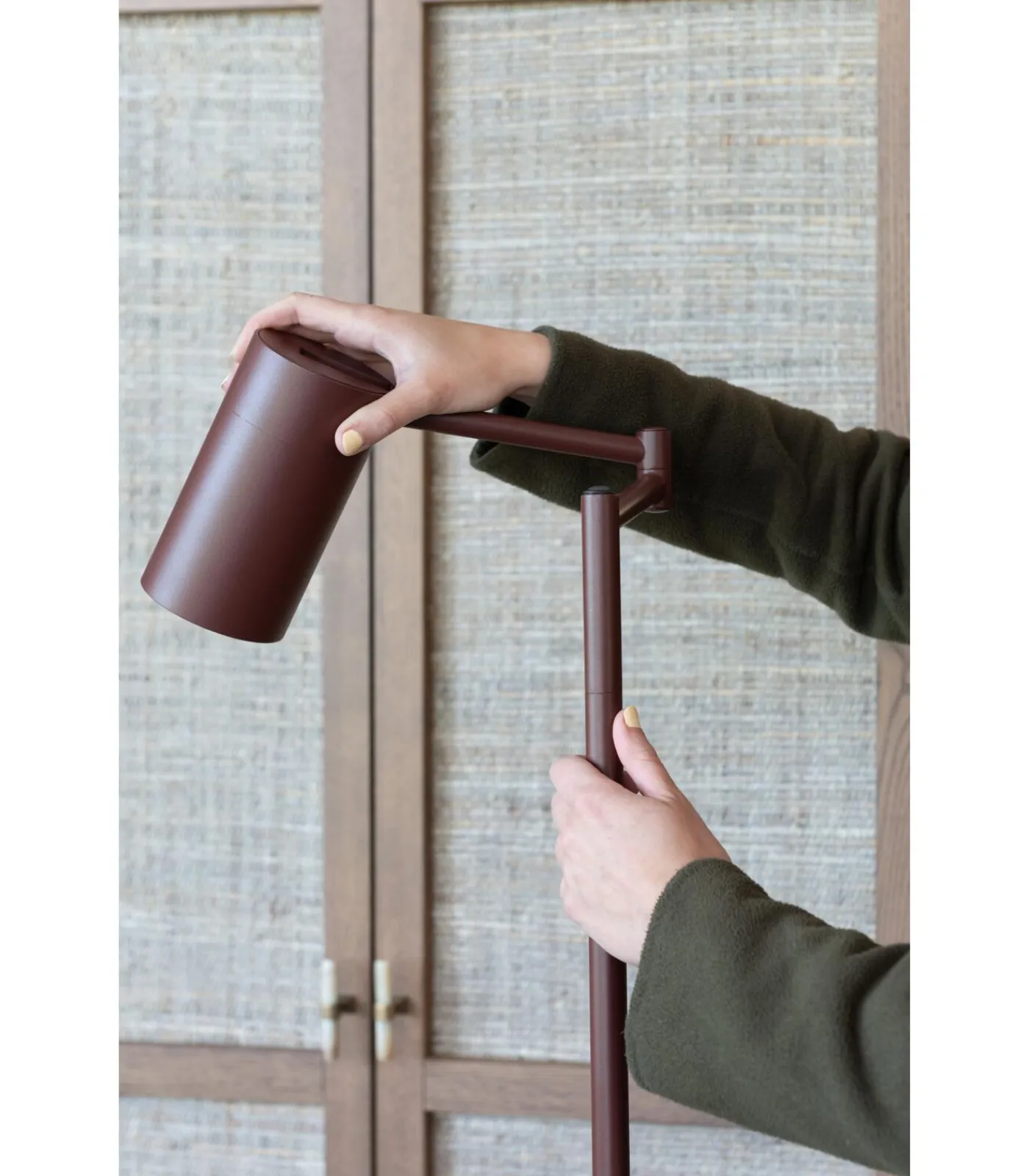 It's about RoMi Vloerlamp Bilbao - Rood - 53x28x154cm