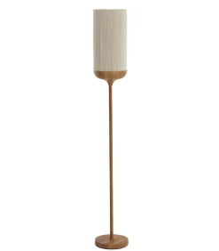 Outlet Vloerlamp Dania - Crème/Naturel - Ø23x159cm Vloerlampen