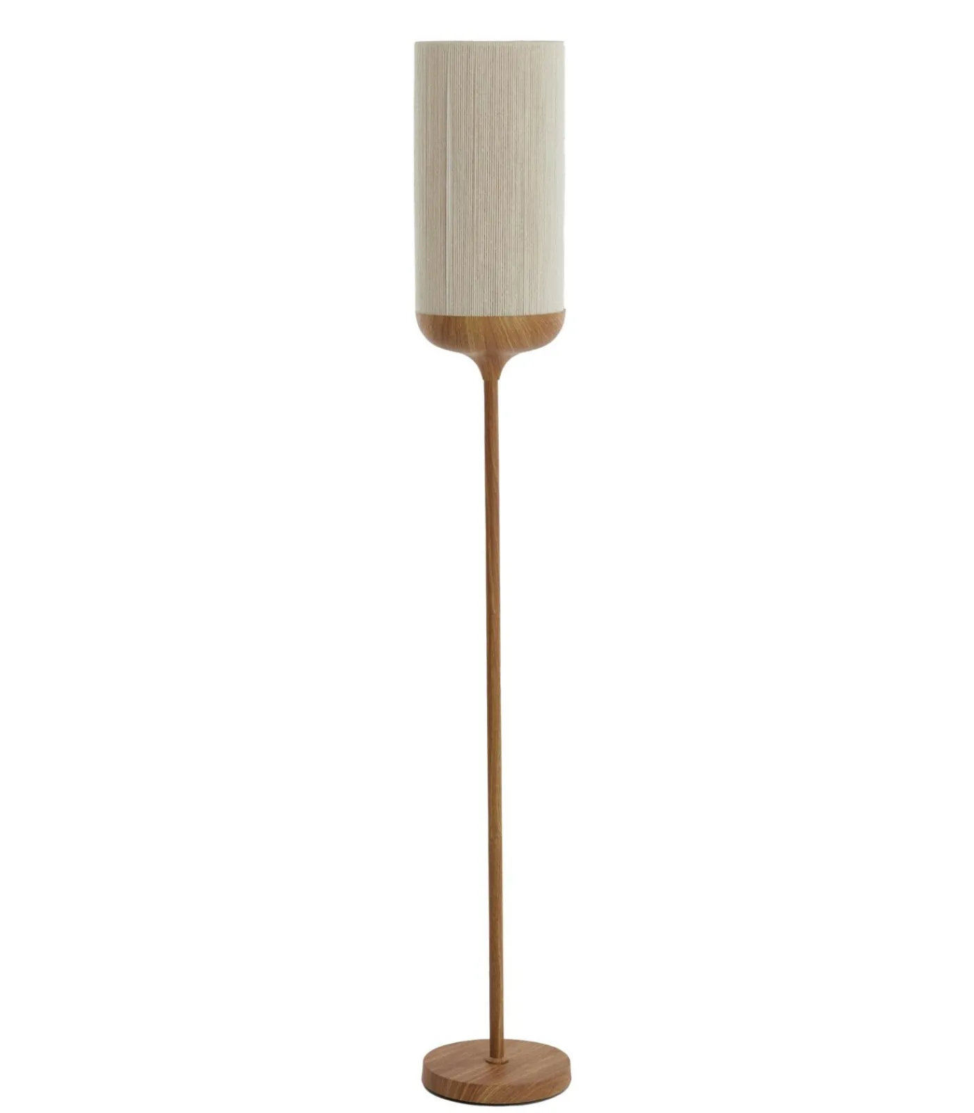 Outlet Vloerlamp Dania - Crème/Naturel - Ø23x159cm Vloerlampen