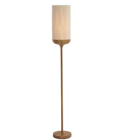 Outlet Vloerlamp Dania - Crème/Naturel - Ø23x159cm Vloerlampen