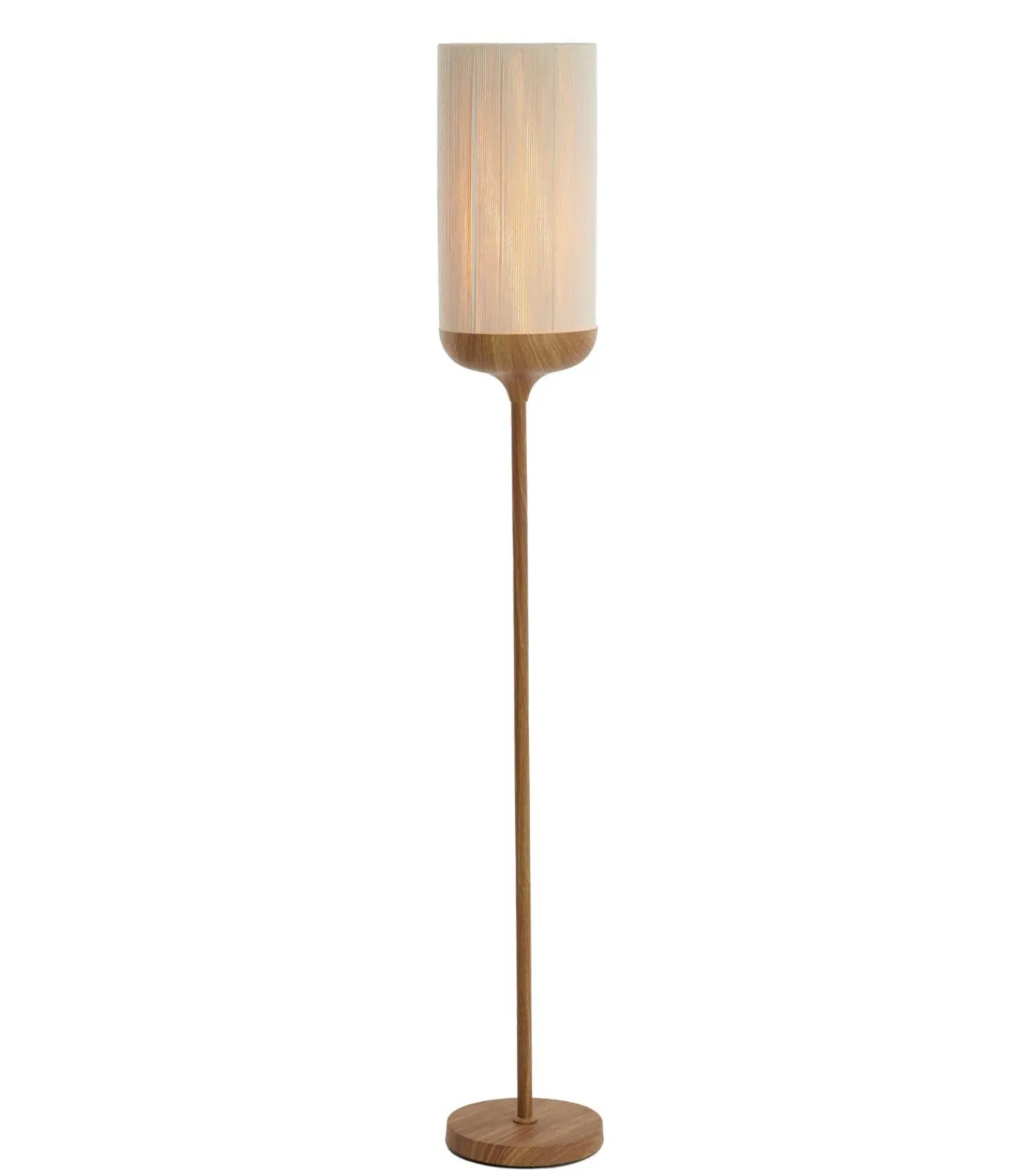 Outlet Vloerlamp Dania - Crème/Naturel - Ø23x159cm Vloerlampen