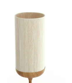 Outlet Vloerlamp Dania - Crème/Naturel - Ø23x159cm Vloerlampen