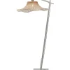 Online Vloerlamp Ibiza - Bamboe Wit/Naturel - 83x65x176cm Vloerlampen