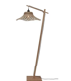 GOOD &MOJO Vloerlamp Ibiza - Bamboe/Zwart - 77x50x150cm