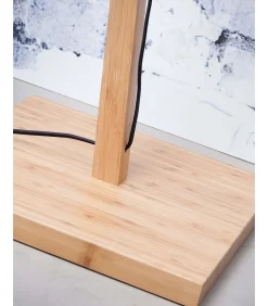 GOOD &MOJO Vloerlamp Ibiza - Bamboe/Zwart - 77x50x150cm