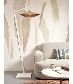 GOOD &MOJO Vloerlamp Iguazu - Bamboe Wit/Jute - 78x55x176cm