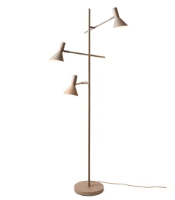 Clearance Vloerlamp Izmir - Bruin - 59x42x171cm Vloerlampen