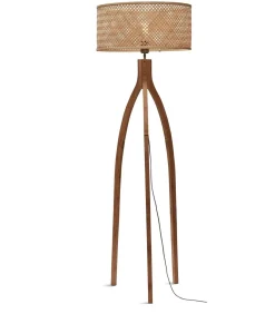 GOOD &MOJO Vloerlamp Java - Bamboe - 50x50x145cm - Driepoot