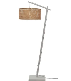 GOOD &MOJO Vloerlamp Java - Bamboe Wit/Naturel - 75x50x176cm