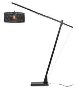 Online Vloerlamp Java - Bamboe Zwart - 175x50x207cm Vloerlampen