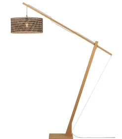 GOOD &MOJO Vloerlamp Java - Bamboe/Zwart - 175x50x207cm