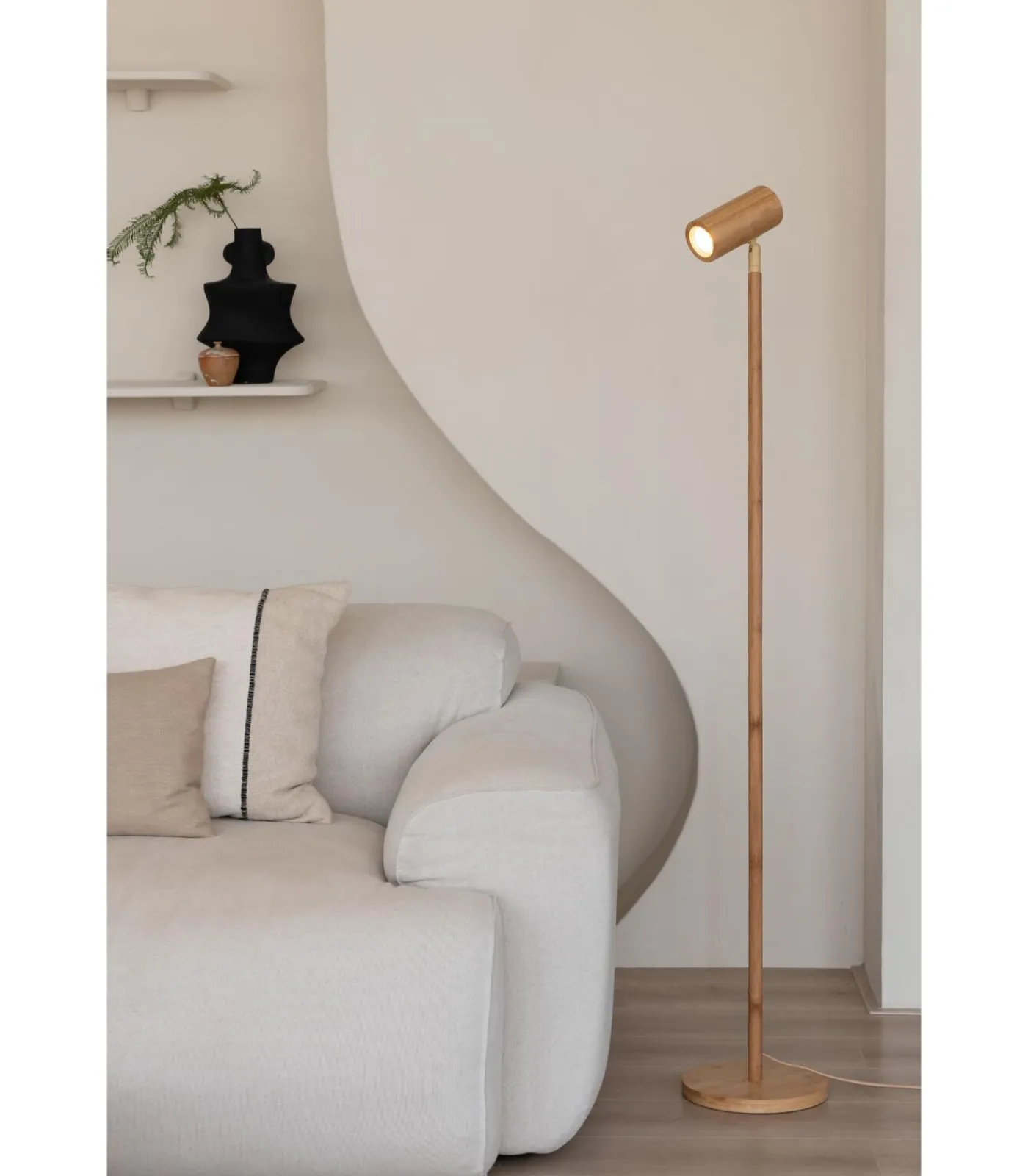 Sale Vloerlamp Java - Naturel - Ø23cm Vloerlampen