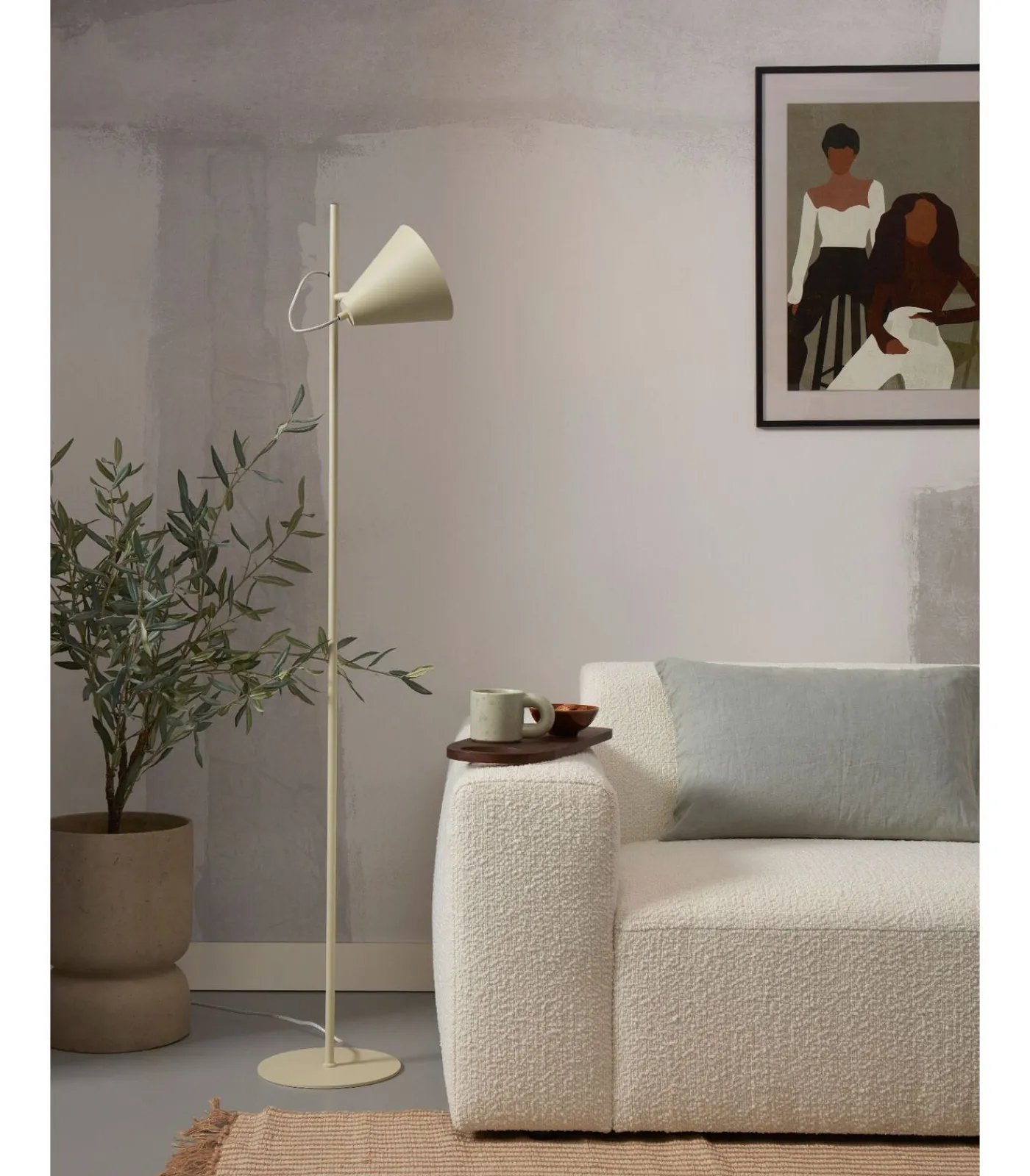 Online Vloerlamp Lisbon - Lichtgroen - 25x35.5x151cm Vloerlampen