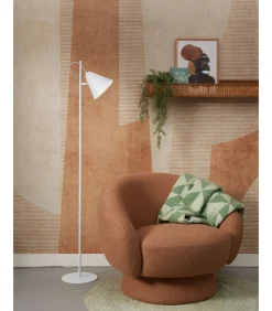 New Vloerlamp Lisbon - Wit - 25x35.5x151cm Vloerlampen