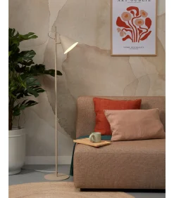 Outlet Vloerlamp Lisbon - Zand - 25x35.5x151cm Vloerlampen