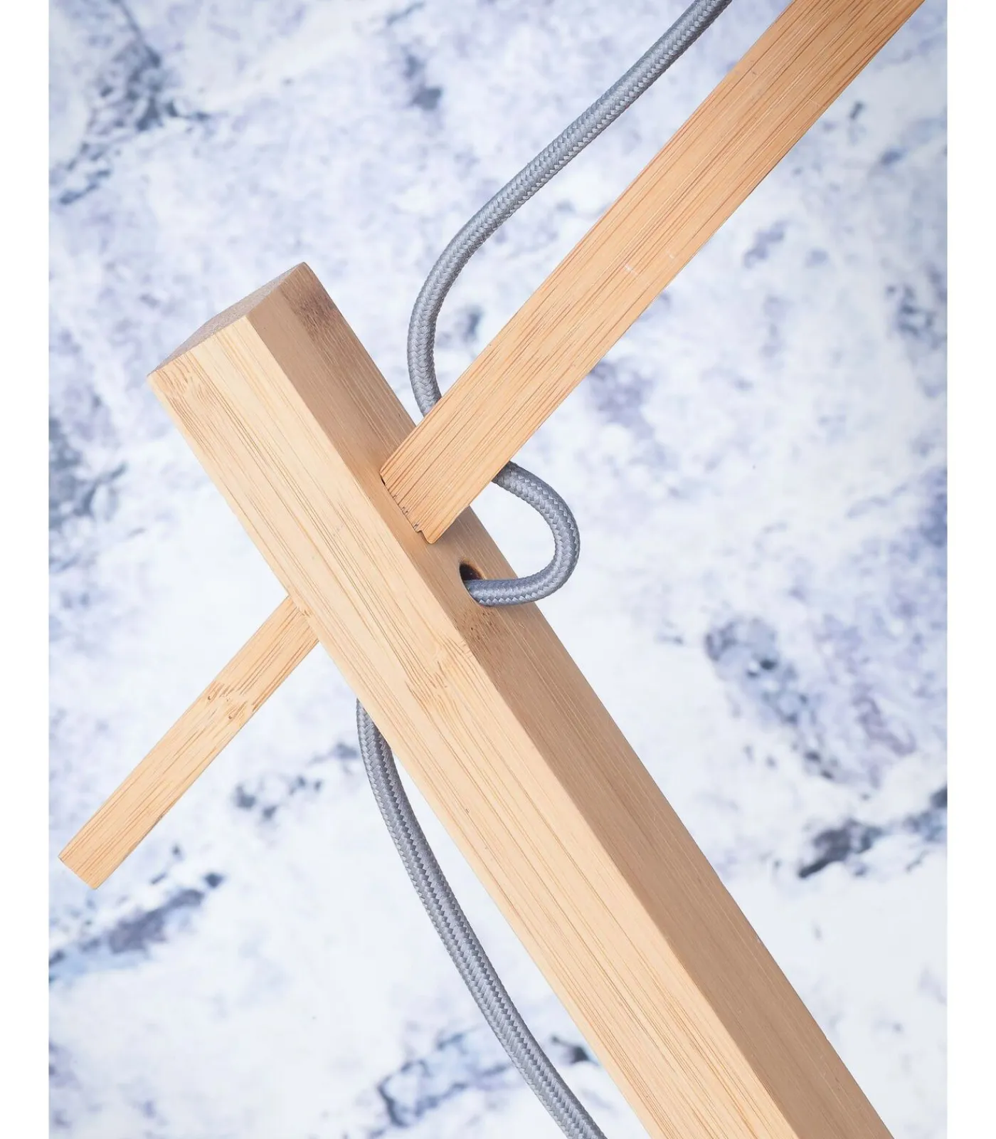 Best Vloerlamp Madeira - Bamboe/Rotan - 74x48x176cm Vloerlampen