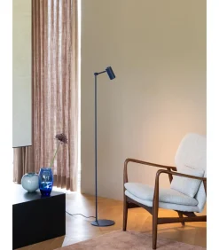 It's about RoMi Vloerlamp Montreux - Blauw - 22x22x134cm