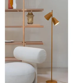 It's about RoMi Vloerlamp Salamanca - Geel - 28x28x145cm