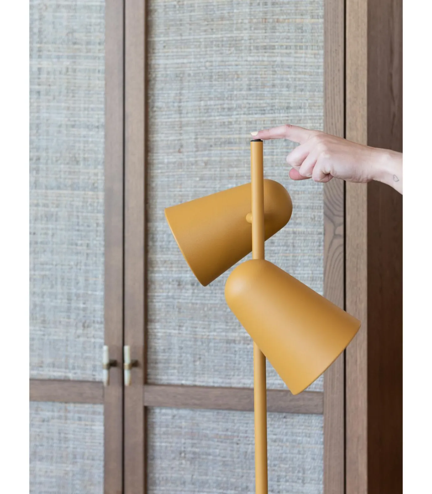 It's about RoMi Vloerlamp Salamanca - Geel - 28x28x145cm