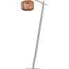 GOOD &MOJO Vloerlamp Tanami - Bamboe Wit/Rotan - 55x30x150cm