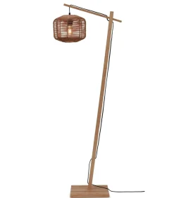 GOOD &MOJO Vloerlamp Tanami - Bamboe/Rotan - 55x30x150cm
