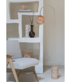 Vloerlamp Tivoli - Bruin - 20x42x163cm Vloerlampen