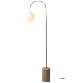 Outlet Vloerlamp Tivoli - Wit - 20x42x163cm Vloerlampen