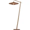 Sale Vloerlamp Zanzibar - Bamboe/Rotan - 73x55x176cm Vloerlampen