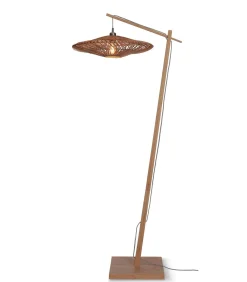 Sale Vloerlamp Zanzibar - Bamboe/Rotan - 73x55x176cm Vloerlampen