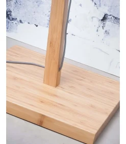 Sale Vloerlamp Zanzibar - Bamboe/Rotan - 73x55x176cm Vloerlampen