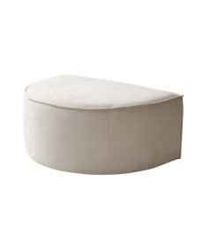 Outlet Voetenbank in beige stof Dario, 1-zit Zetels