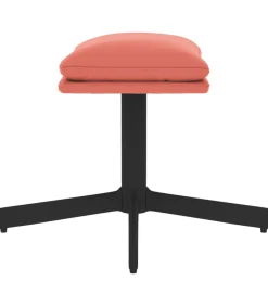 Sale Voetenbank 60x60x36 cm fluweel roze Stoelen