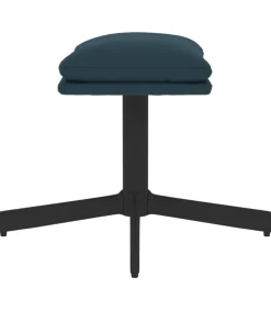 vidaXL Voetenbank 60x60x36 cm fluweel blauw